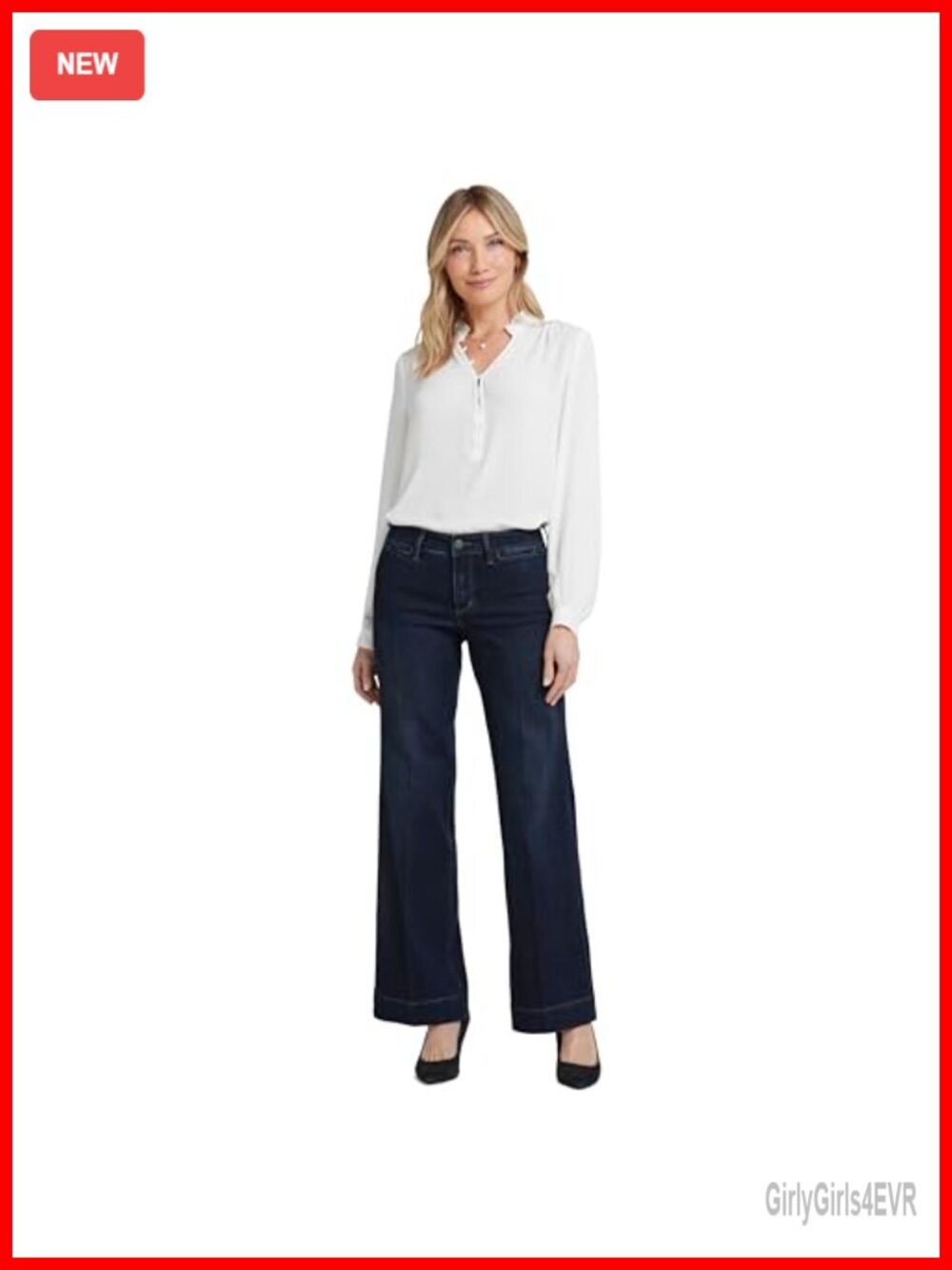 NYDJ Teresa Wide Leg Trouser Jean with Lift Tuck Technology